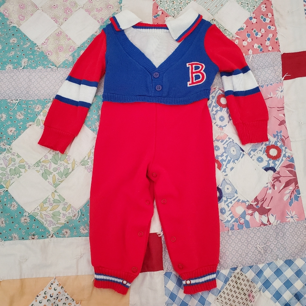 Vintage 70s 80s romper